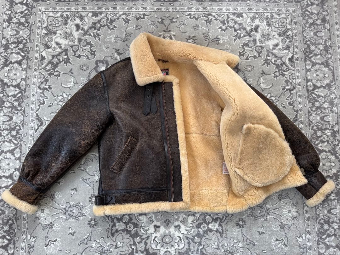 ウインドアーマー B-3 ムートン ミリタリー フライトジャケット LLサイズ