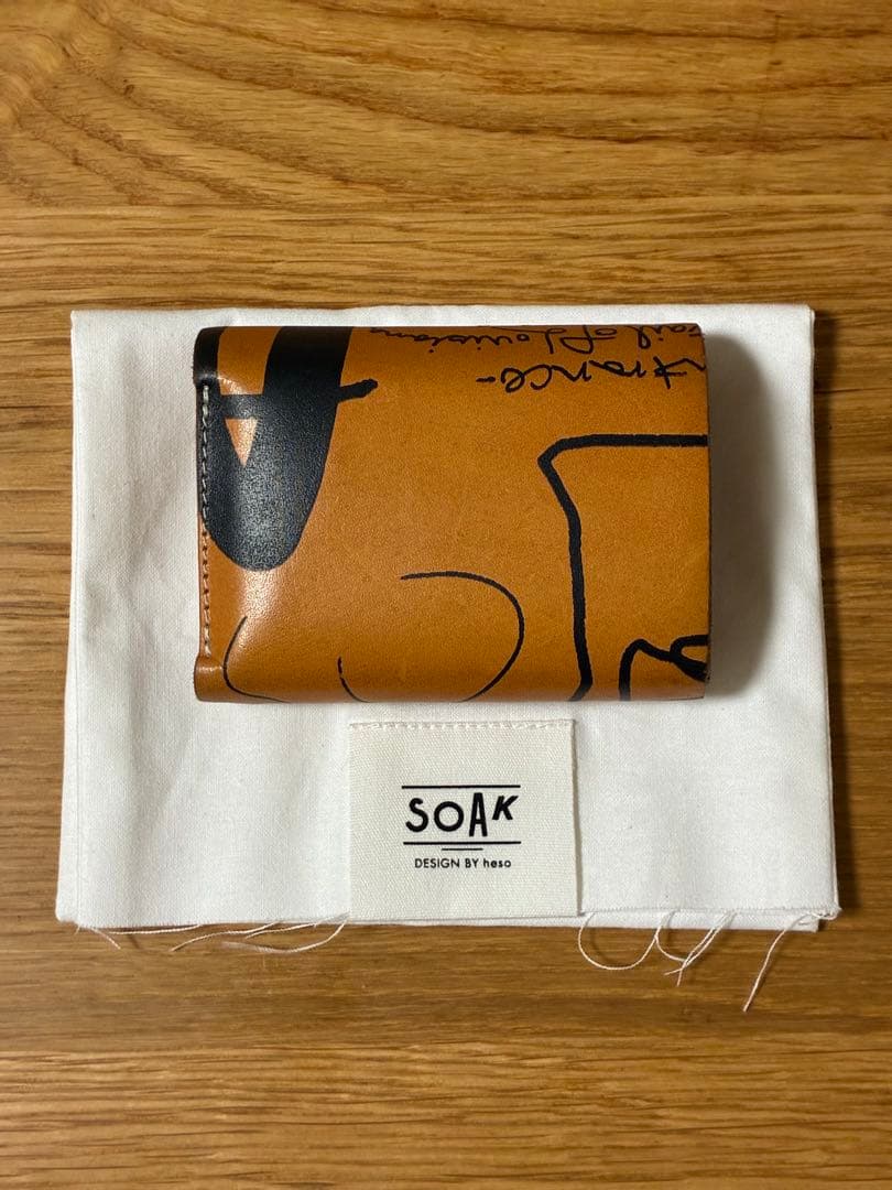 SOAK design by heso トライフォールド レザーウォレット 本革