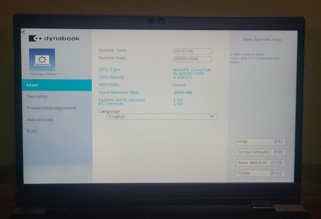 ジャンク 13.3インチ ノートPC 東芝 dynabook Windows11