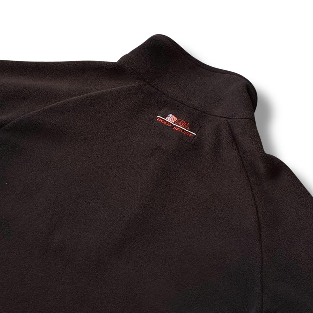 90s POLO SPORT“ブラック“フリース プルオーバー ラルフローレン