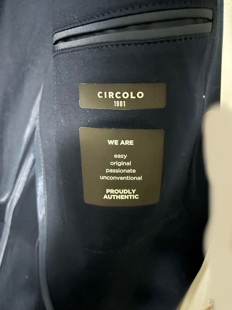 【ハンガー付】CILCOLO 1901 ジャージー セットアップ　ネイビー