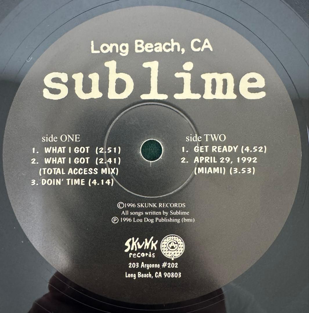 SUBLIME レコード　original 極美品