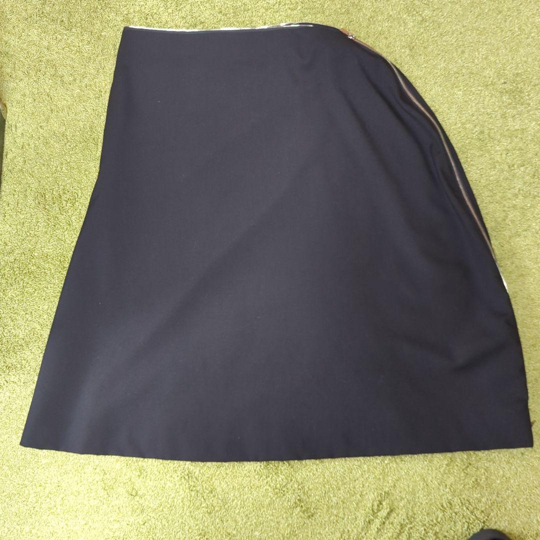 noir keininomiya サイドジッパー付きスカート
