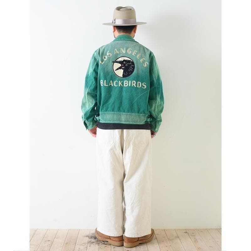 ジャケット・アウター OLD CROW BLACKBIRDS SPORTS JACKET GREEN