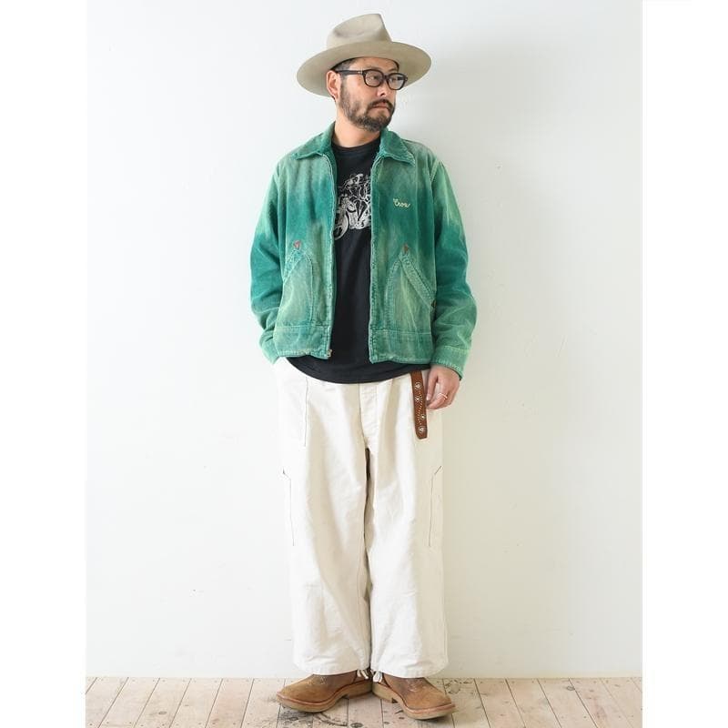 ジャケット・アウター OLD CROW BLACKBIRDS SPORTS JACKET GREEN