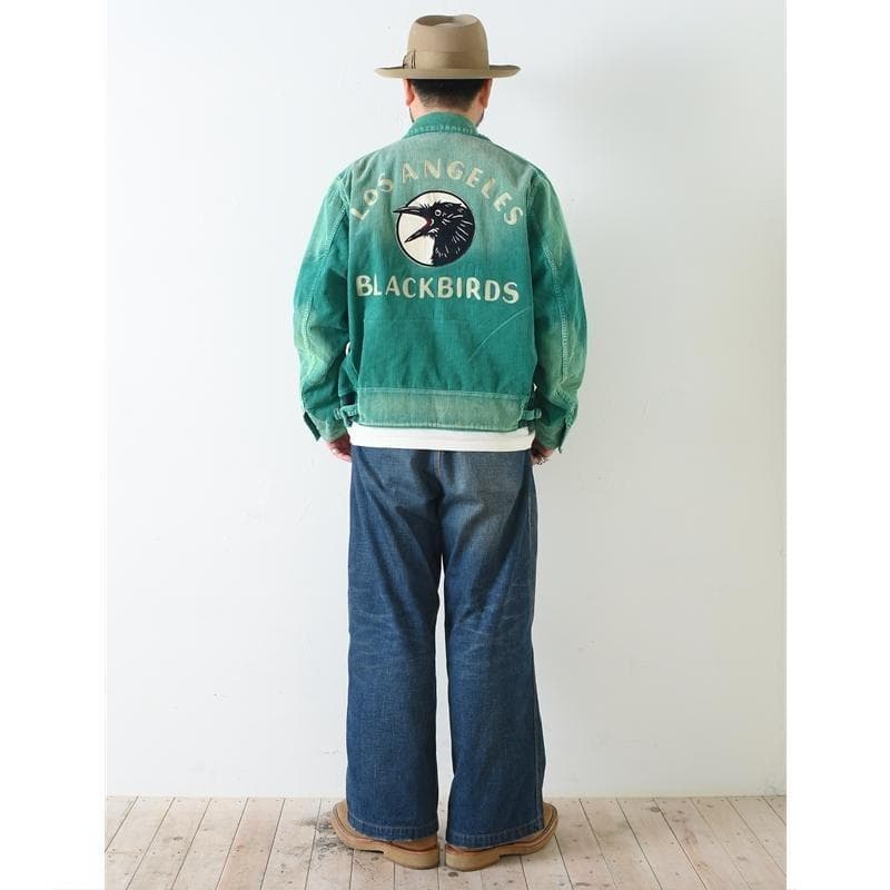 ジャケット・アウター OLD CROW BLACKBIRDS SPORTS JACKET GREEN
