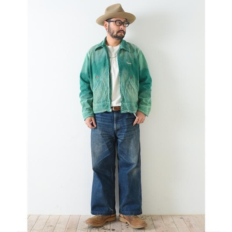 ジャケット・アウター OLD CROW BLACKBIRDS SPORTS JACKET GREEN