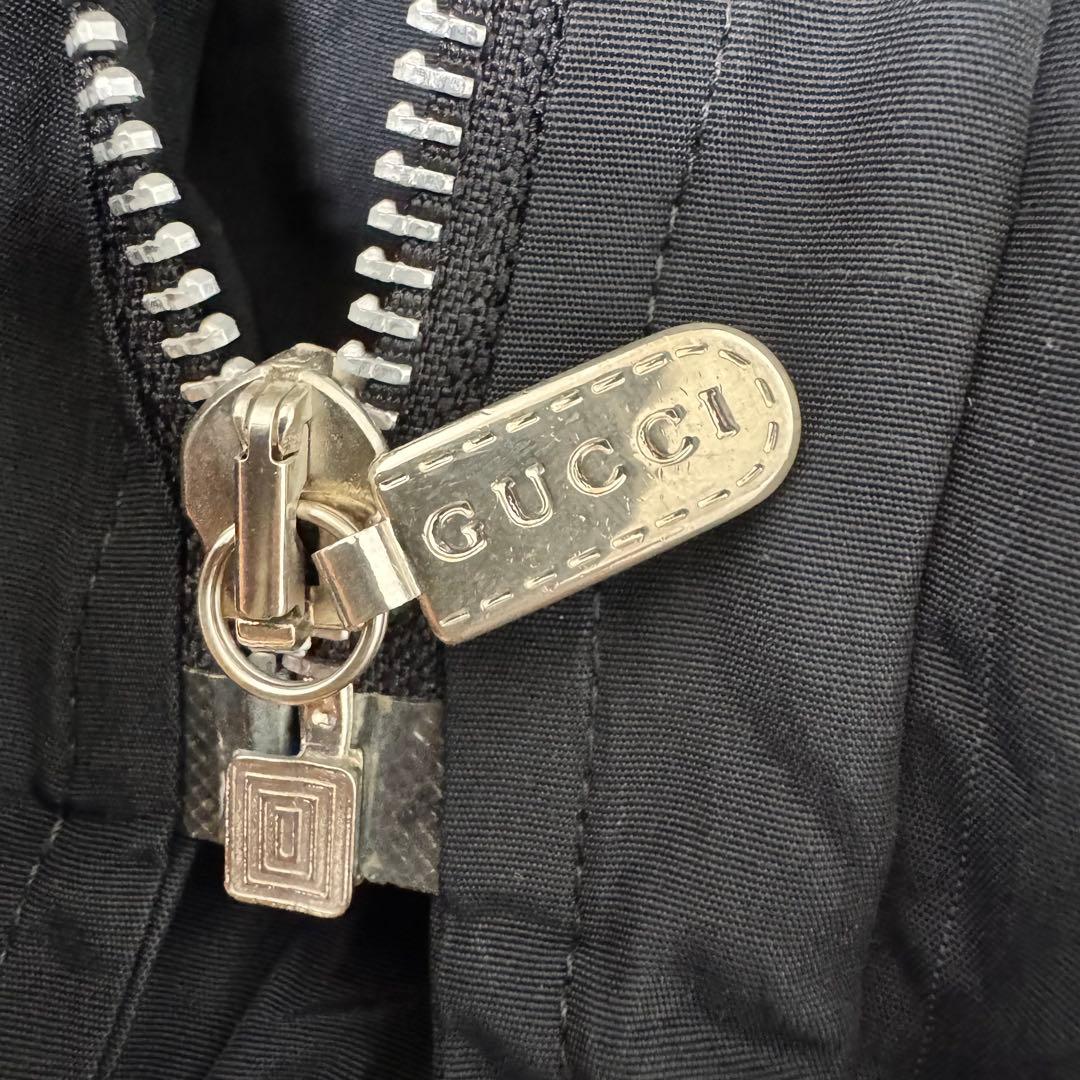 GUCCI デカロゴマーク　モッズコート　XLサイズ ブラック