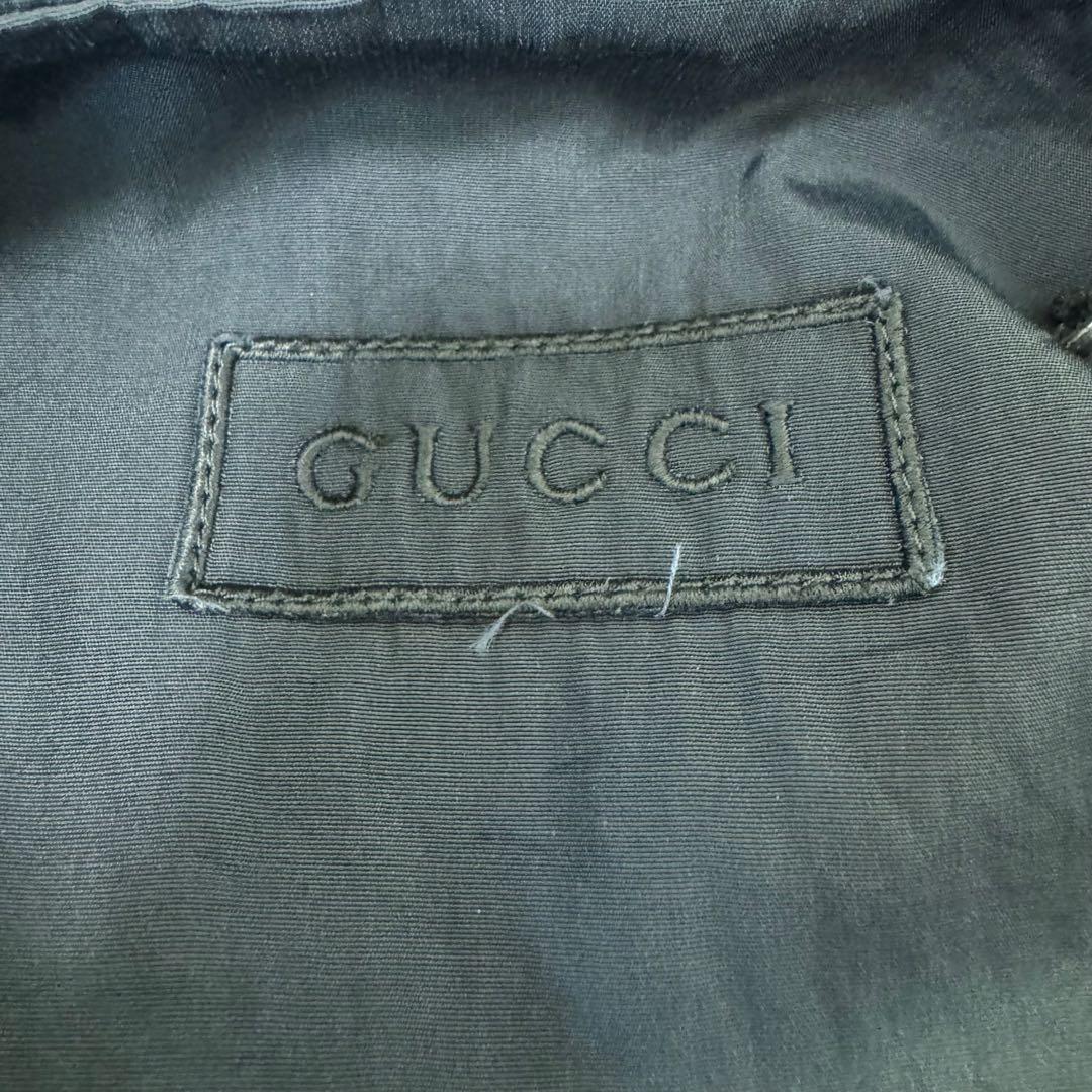 GUCCI デカロゴマーク　モッズコート　XLサイズ ブラック