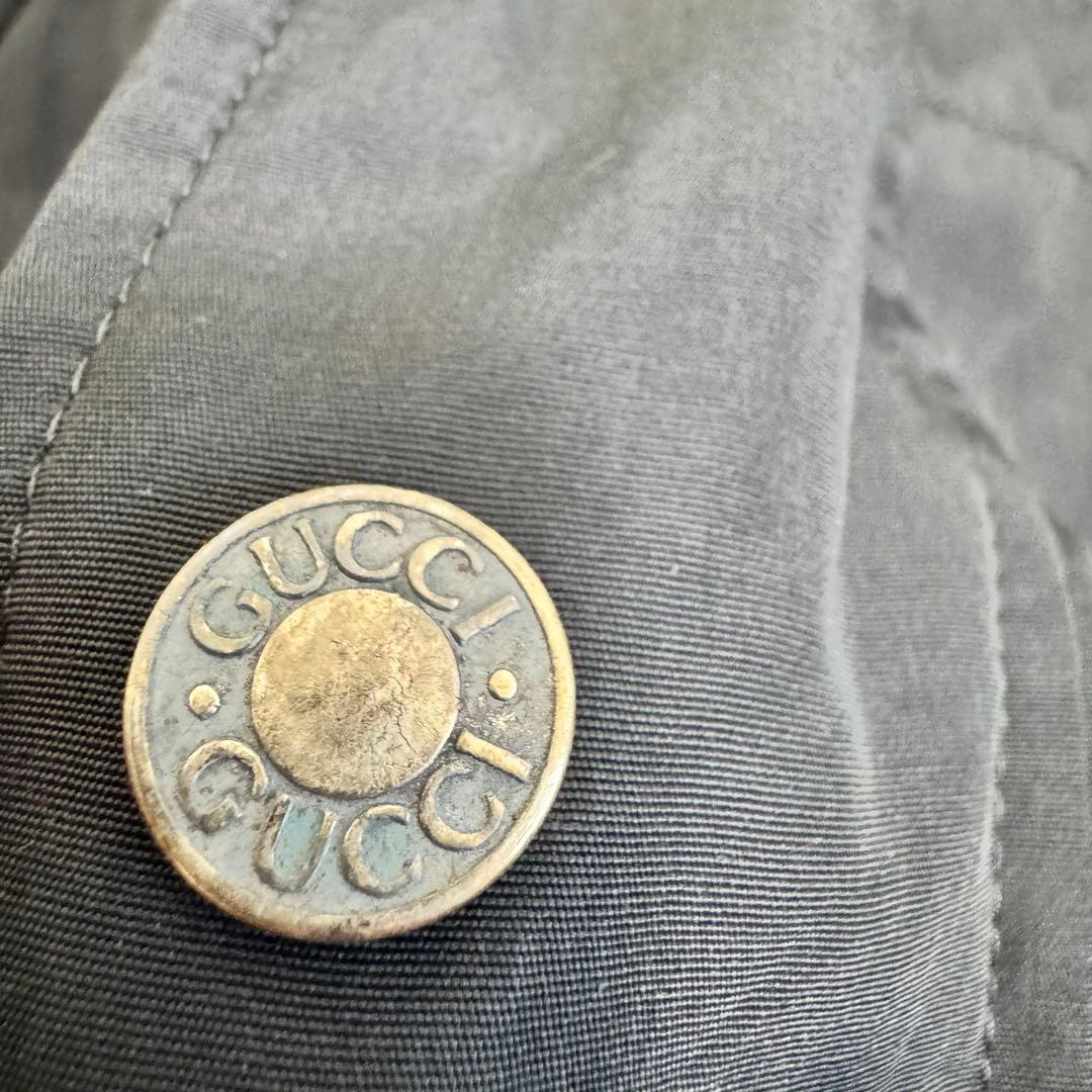 GUCCI デカロゴマーク　モッズコート　XLサイズ ブラック