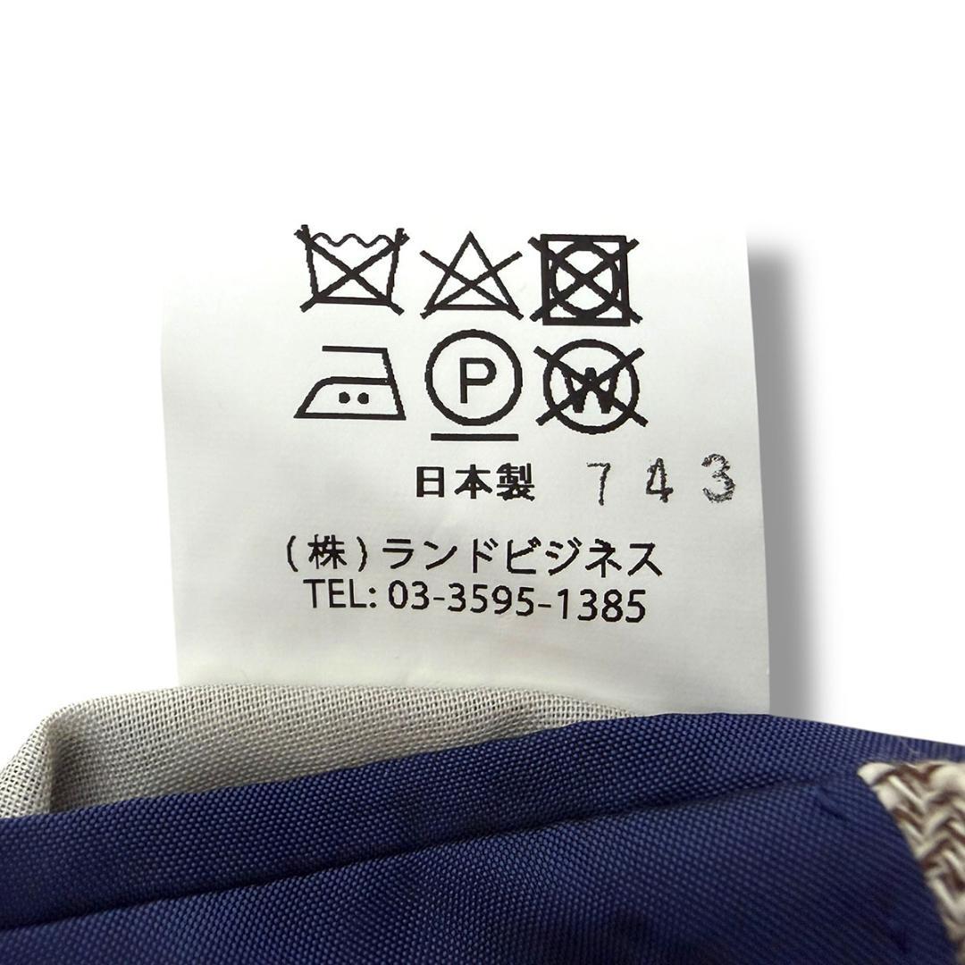 J5093美品 tex teq ARISTON生地リネンサマーツイードジャケット