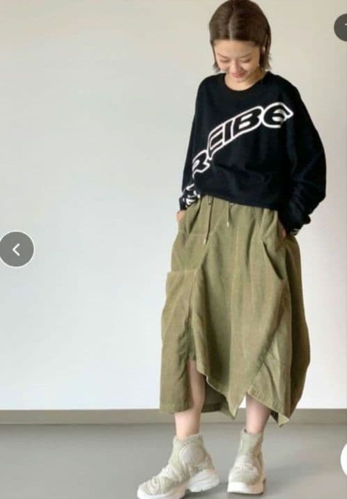 メルシーボークー Leeコラボ コーデュロイスカート