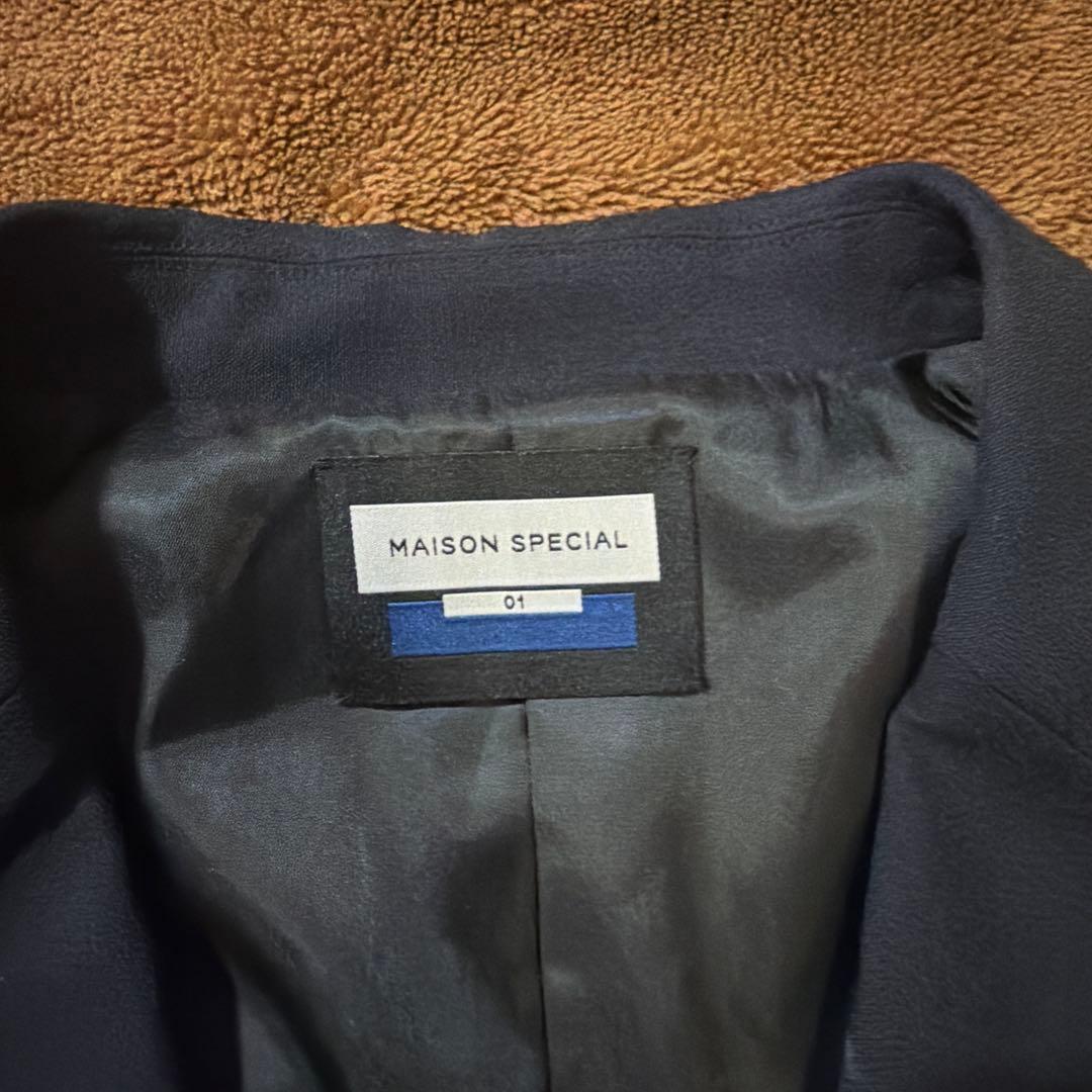 MAISON SPECIAL ネイビー テーラードジャケット 01