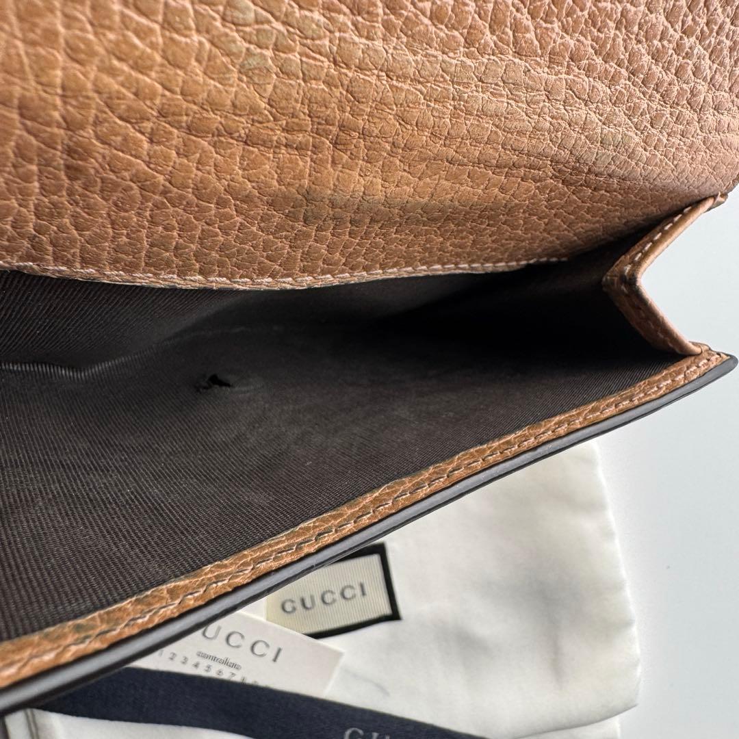 【極上美品】 276 GUCCI グッチ インターロッキング 2つ折り 財布