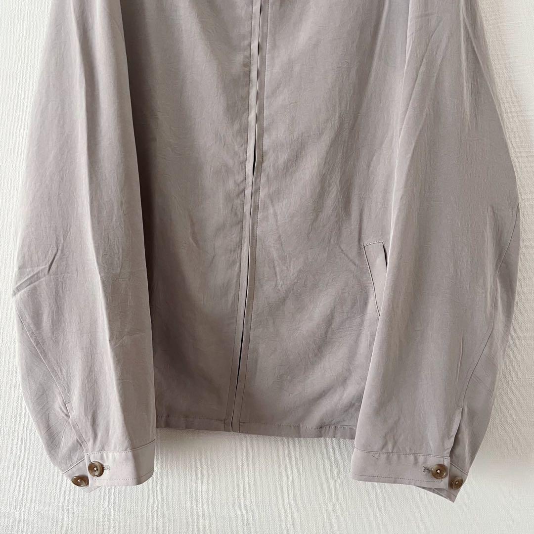 MUJI Labo トリアセート混 ジップアップ ブルゾン XL ライトベージュ
