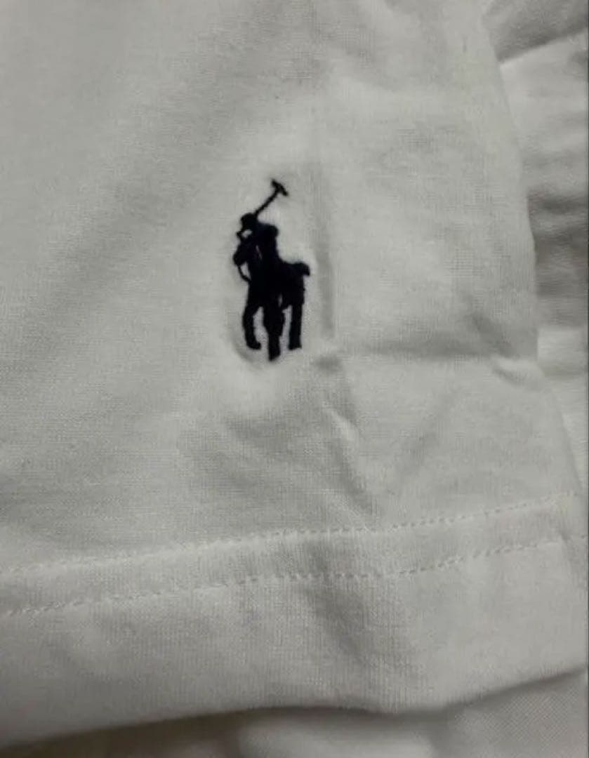 正規品　POLOラルフ・ローレン ホワイトスリムフィット Tシャツ