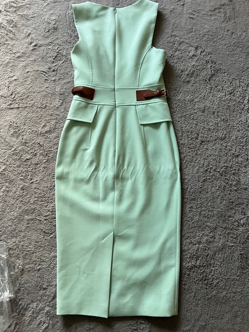 新品タグ付 Karen Millen ワンピース ミントグリーン 日本サイズM