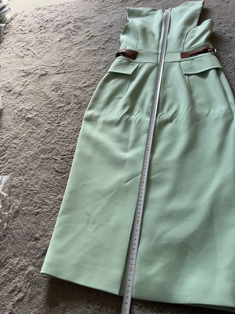 新品タグ付 Karen Millen ワンピース ミントグリーン 日本サイズM