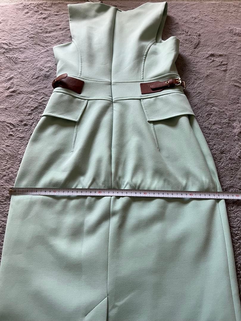 新品タグ付 Karen Millen ワンピース ミントグリーン 日本サイズM