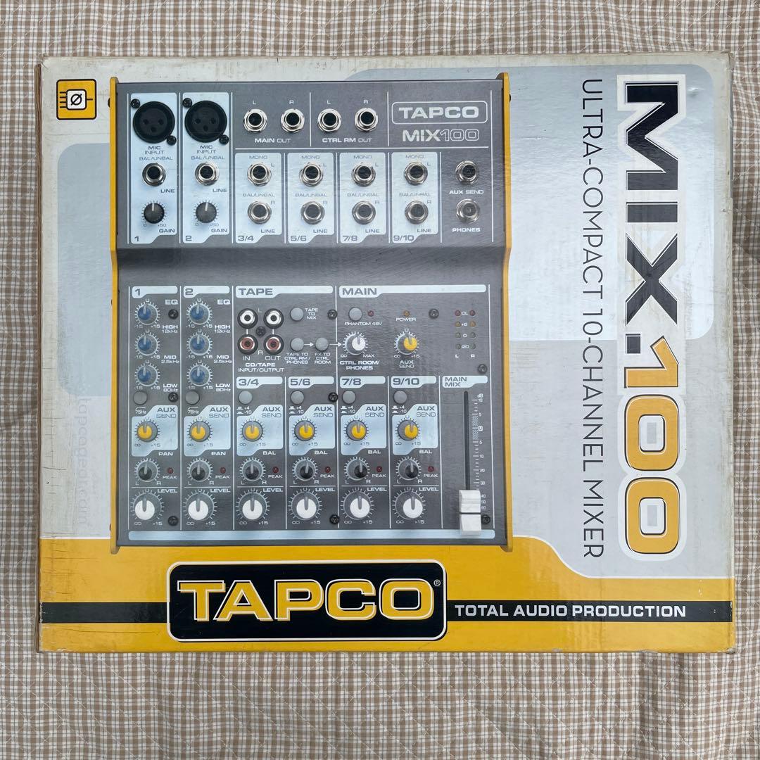TAPCO MIX100 アナログミキサー ガリなし アダプター難あり