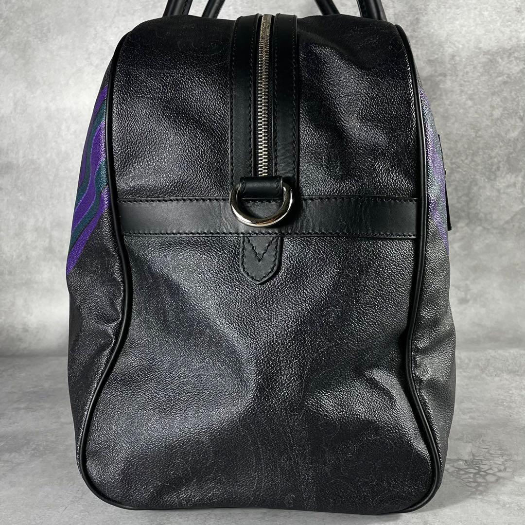 未使用品● ETRO エトロ ペイズリー柄 レザー ボストンバッグ ショルダー