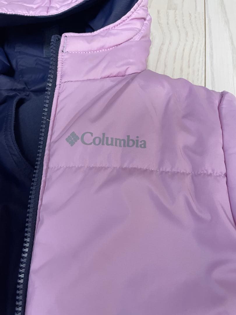 Columbia 子ども用スキーウェア ピンク/ネイビー