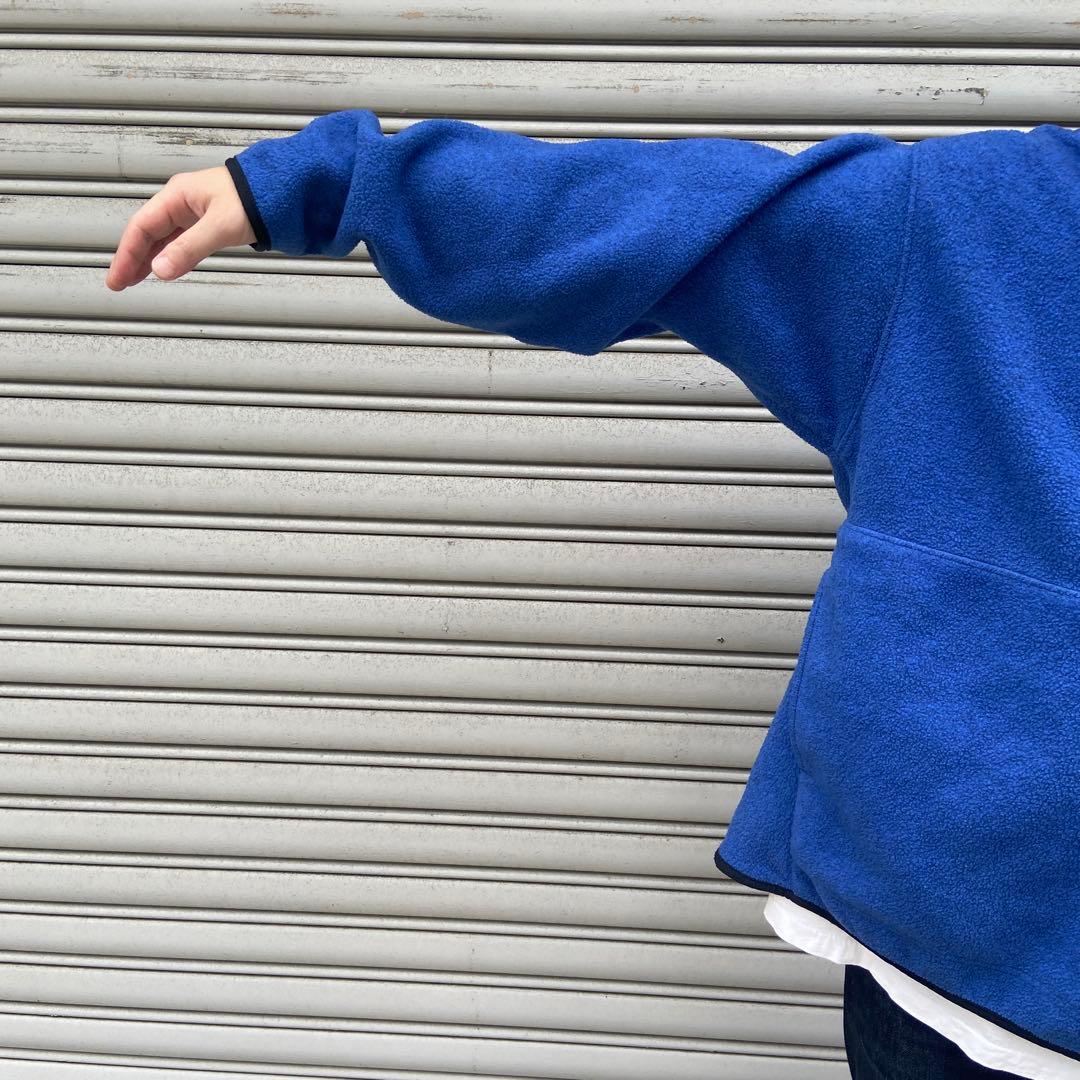 90s☆patagonia☆シンチラハーフジップフリース☆メキシコ製☆青☆XL