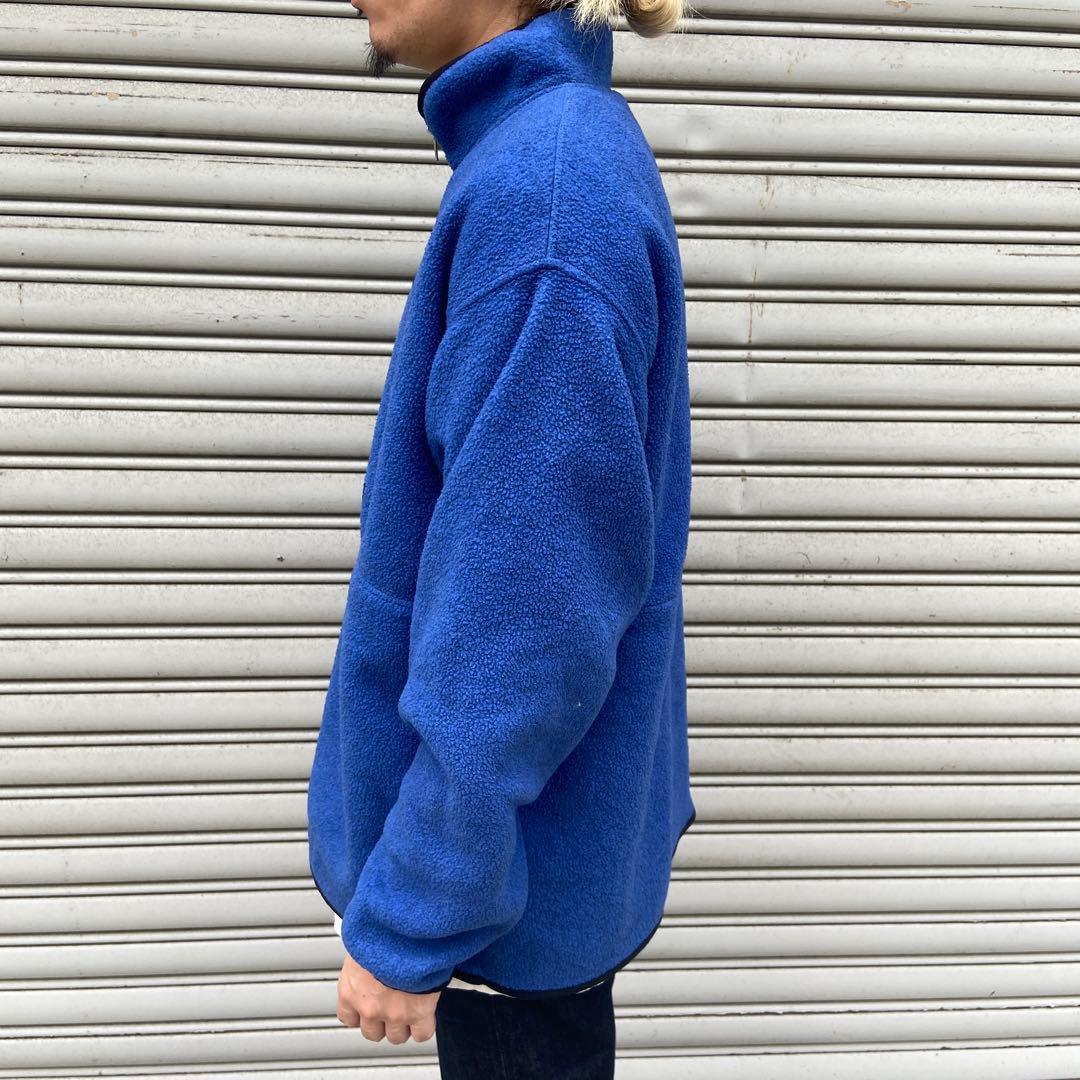 90s☆patagonia☆シンチラハーフジップフリース☆メキシコ製☆青☆XL