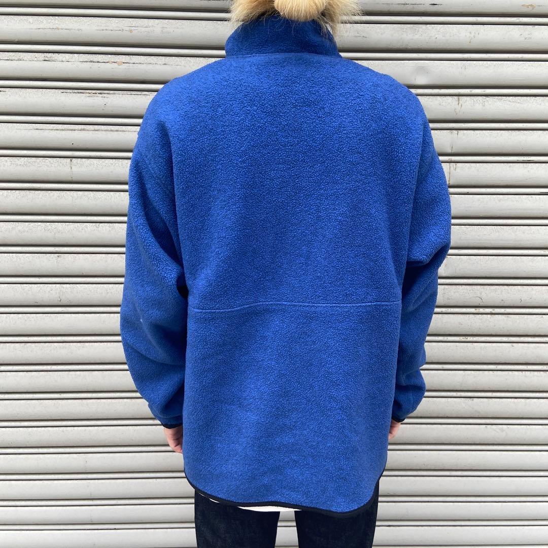 90s☆patagonia☆シンチラハーフジップフリース☆メキシコ製☆青☆XL