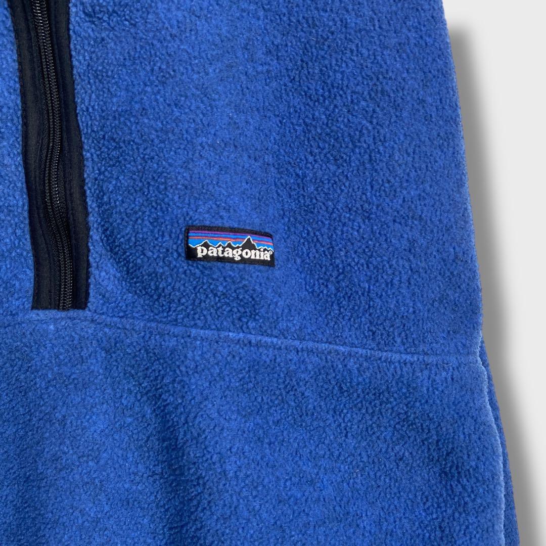 90s☆patagonia☆シンチラハーフジップフリース☆メキシコ製☆青☆XL