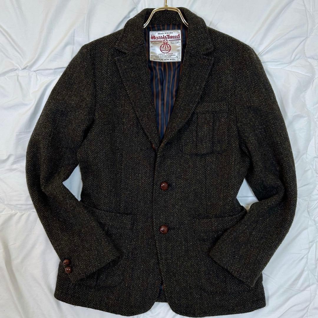 The DUFFER×HarrisTweed ツイード 胡桃ボタン ジャケット