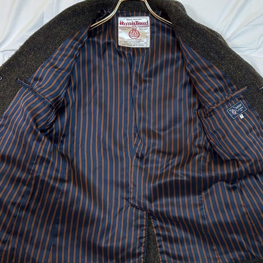 The DUFFER×HarrisTweed ツイード 胡桃ボタン ジャケット