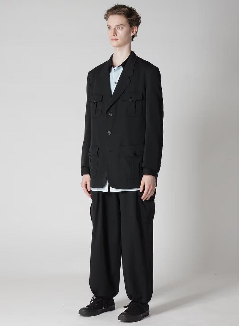Yohji Yamamoto シワギャバ　ジャケット サイズ3