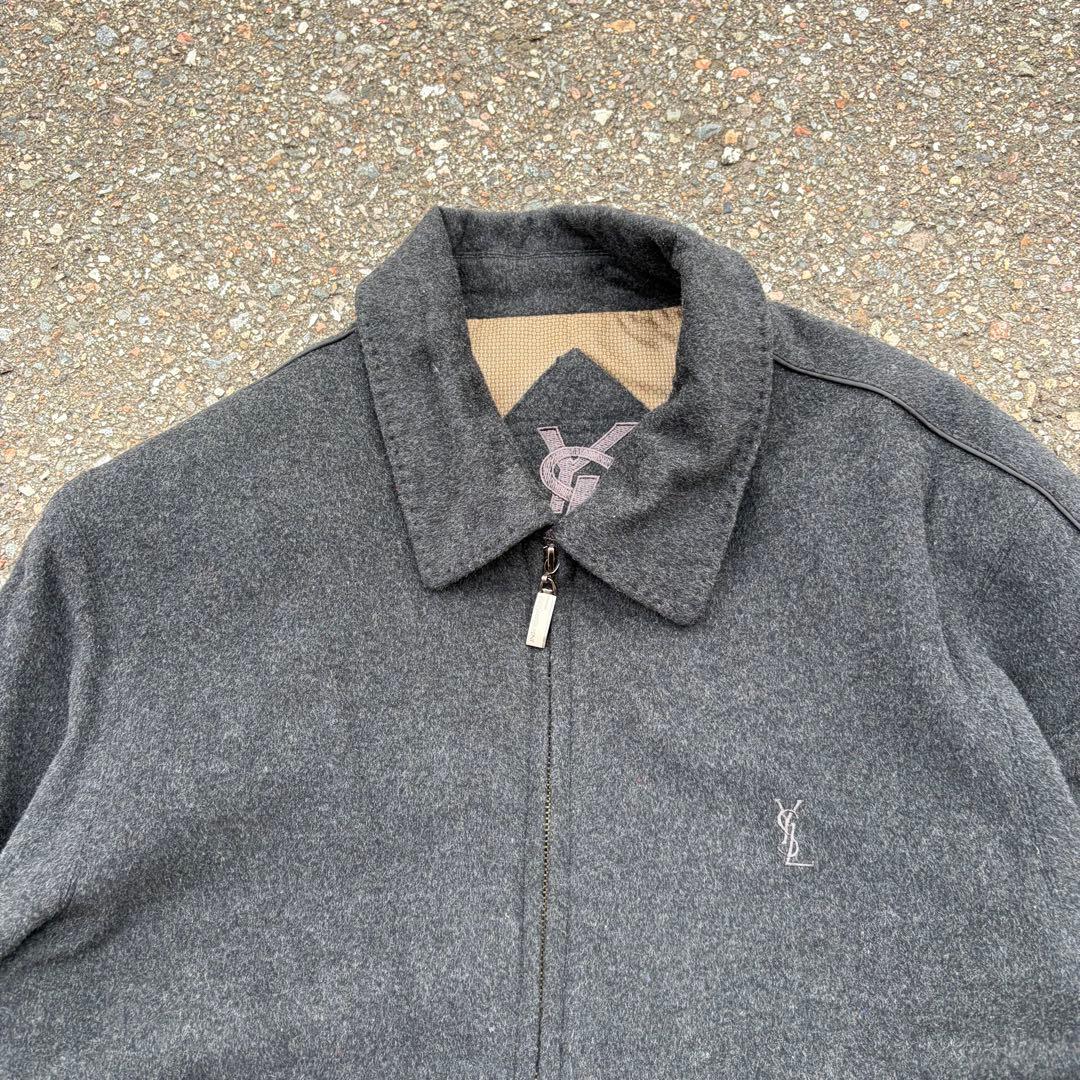 90s Yves Saint Laurent wool jacket グレー