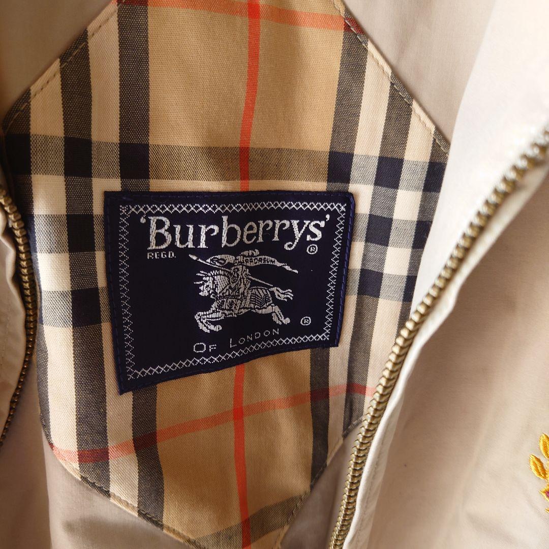 Burberrys ベージュ 刺繍ロゴ ジップアップジャケット 42