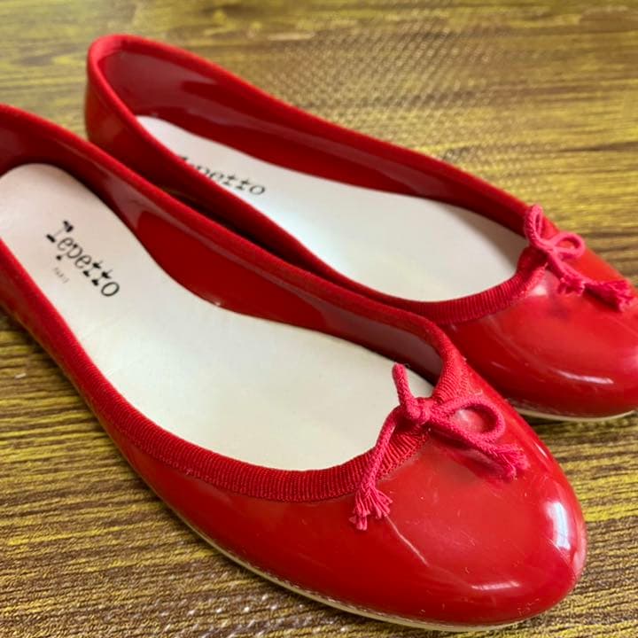 Lepettoレペット　赤レインシューズ　パンプス