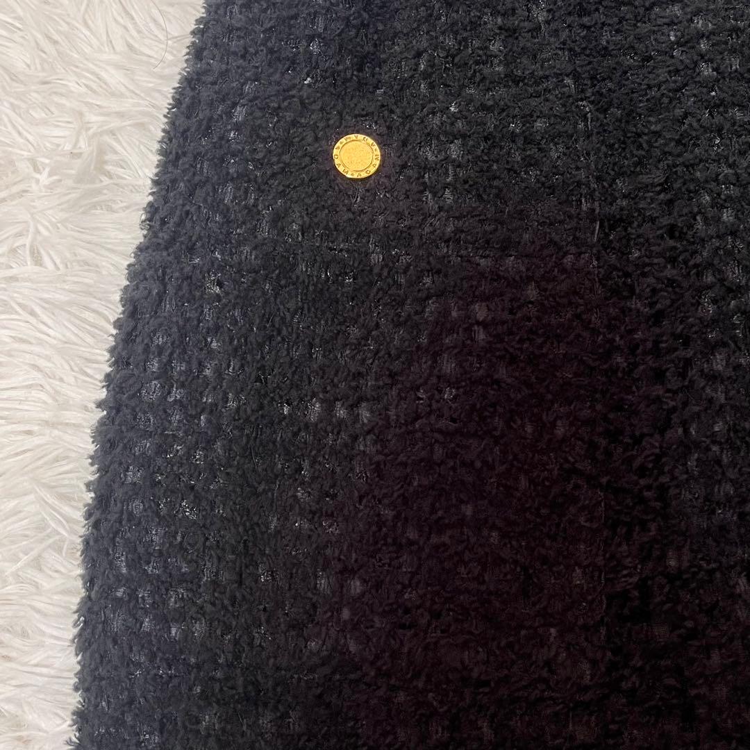 【COUTURE D’ADAM】美品 パイル レース スカート 金ボタン