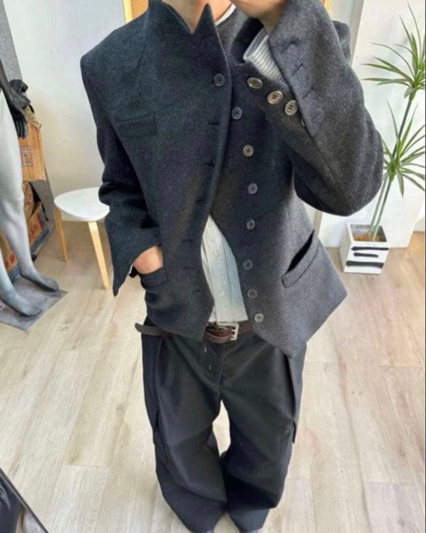 Denim jun イタリアンスーツジャケット　ナポレオンジャケット