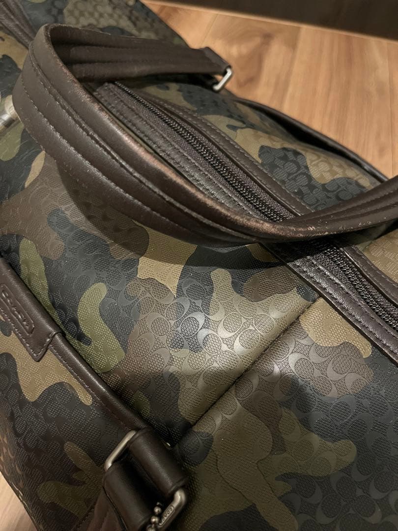 希少　COACH コーチ　迷彩デザイン ボストンバッグ
