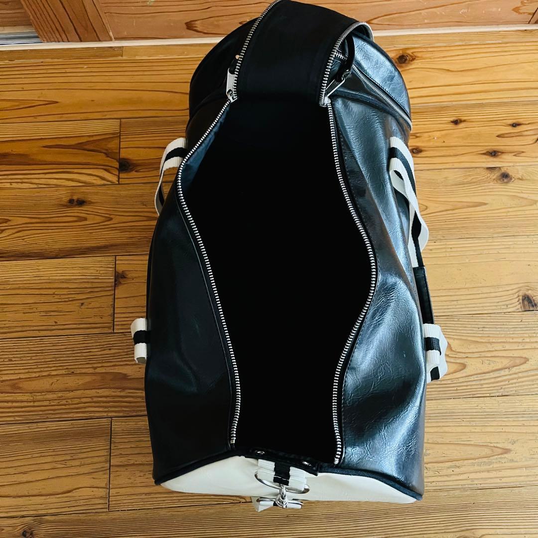 Fred Perry Bag ボストンバッグ 黒 白 ショルダー ドラム