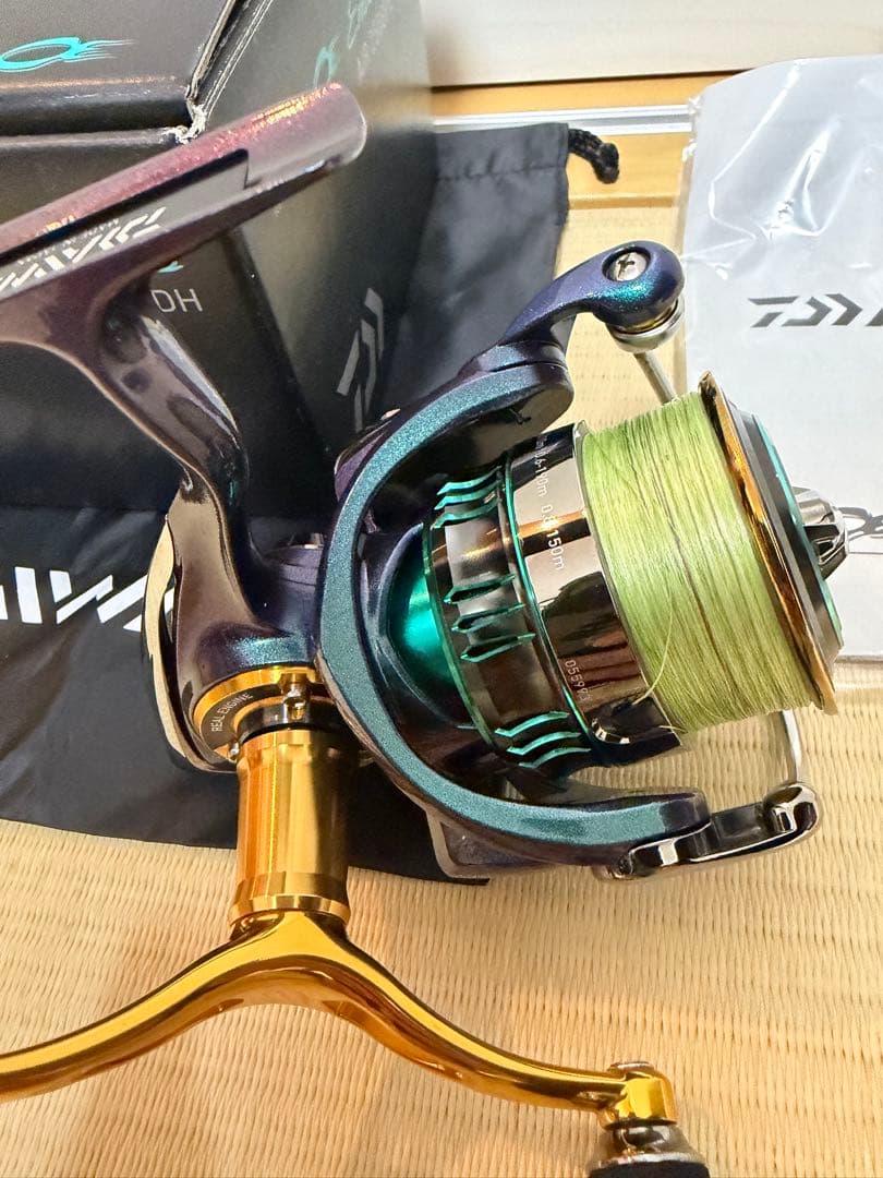 ダイワ15エメラルダスAIR2508PE-H-DHダブルハンドル エギング 軽量