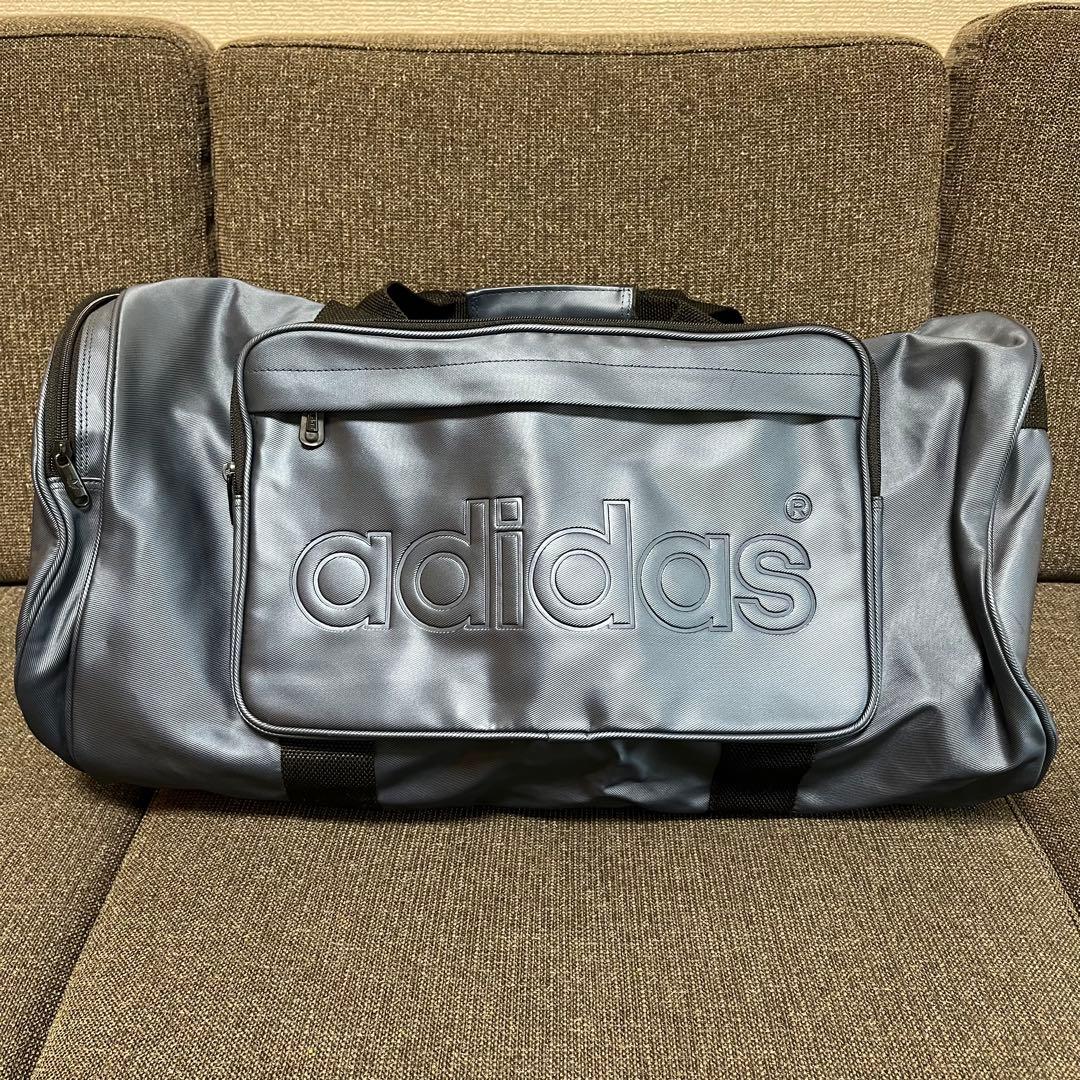 adidas ボストンバッグ ショルダー　80〜90sヴィンテージ　グレー