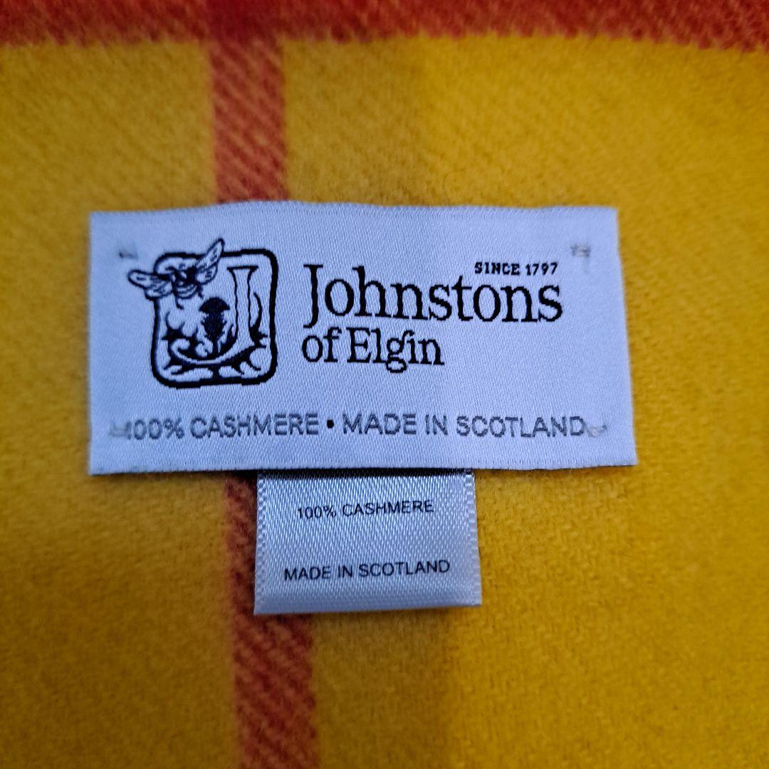 Johnstons of Elgin 100%カシミヤ マフラー 大判