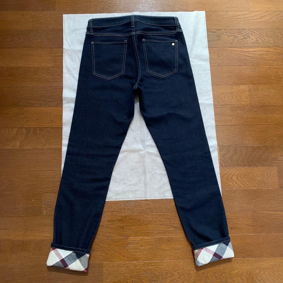 ブルーレーベルクレストブリッジ ハイストレッチ クリア デニム スキニー パンツ