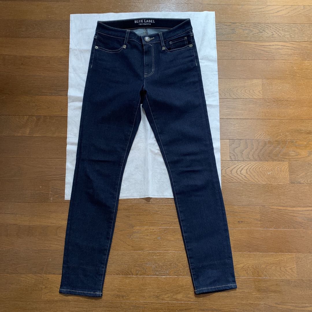 ブルーレーベルクレストブリッジ ハイストレッチ クリア デニム スキニー パンツ