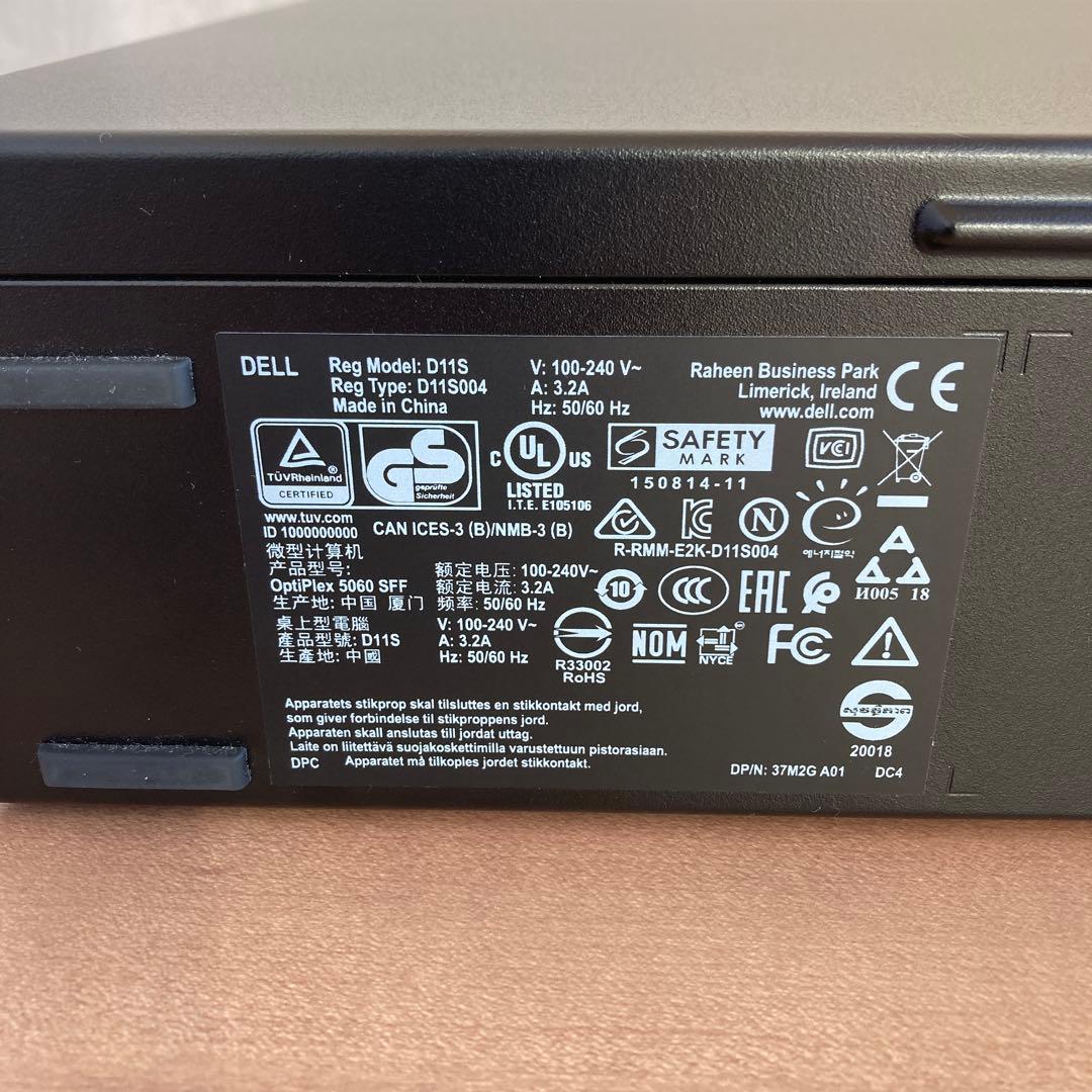 Windowsデスクトップ Dell OptiPlex 5060 i7 32GB SSD512GB+500G
