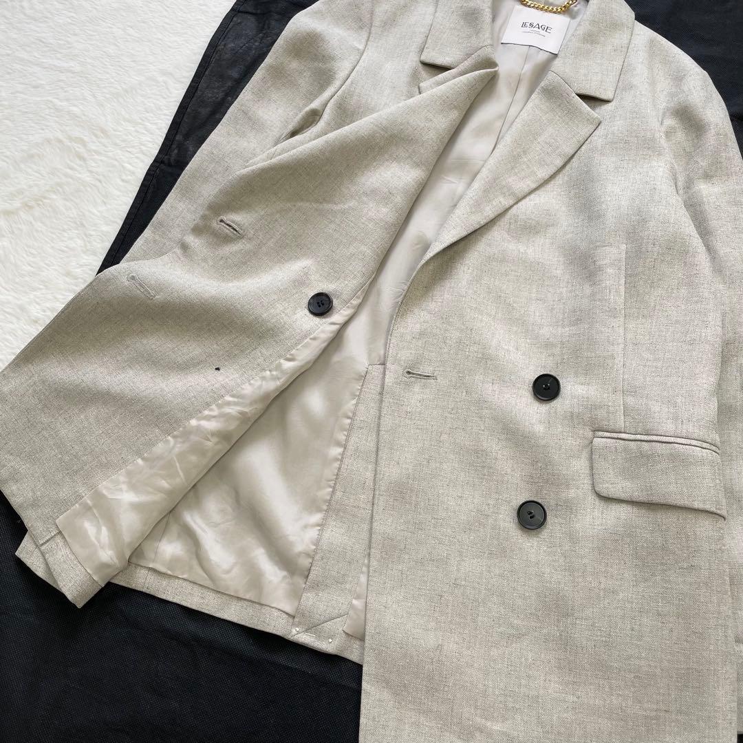 L'ESSAGE アイアス ダブルブレステッドジャケット24SS 美品