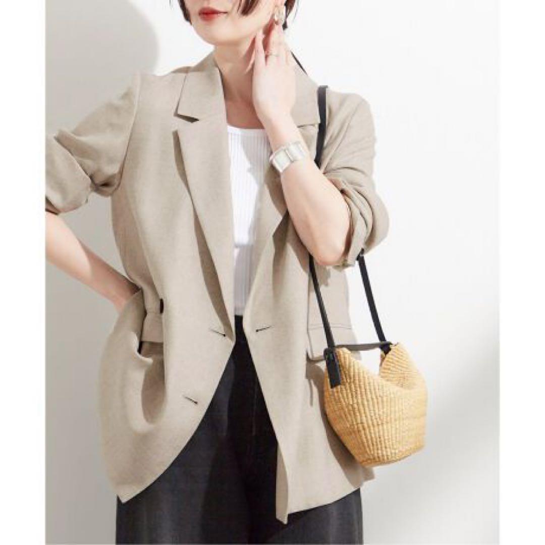 L'ESSAGE アイアス ダブルブレステッドジャケット24SS 美品