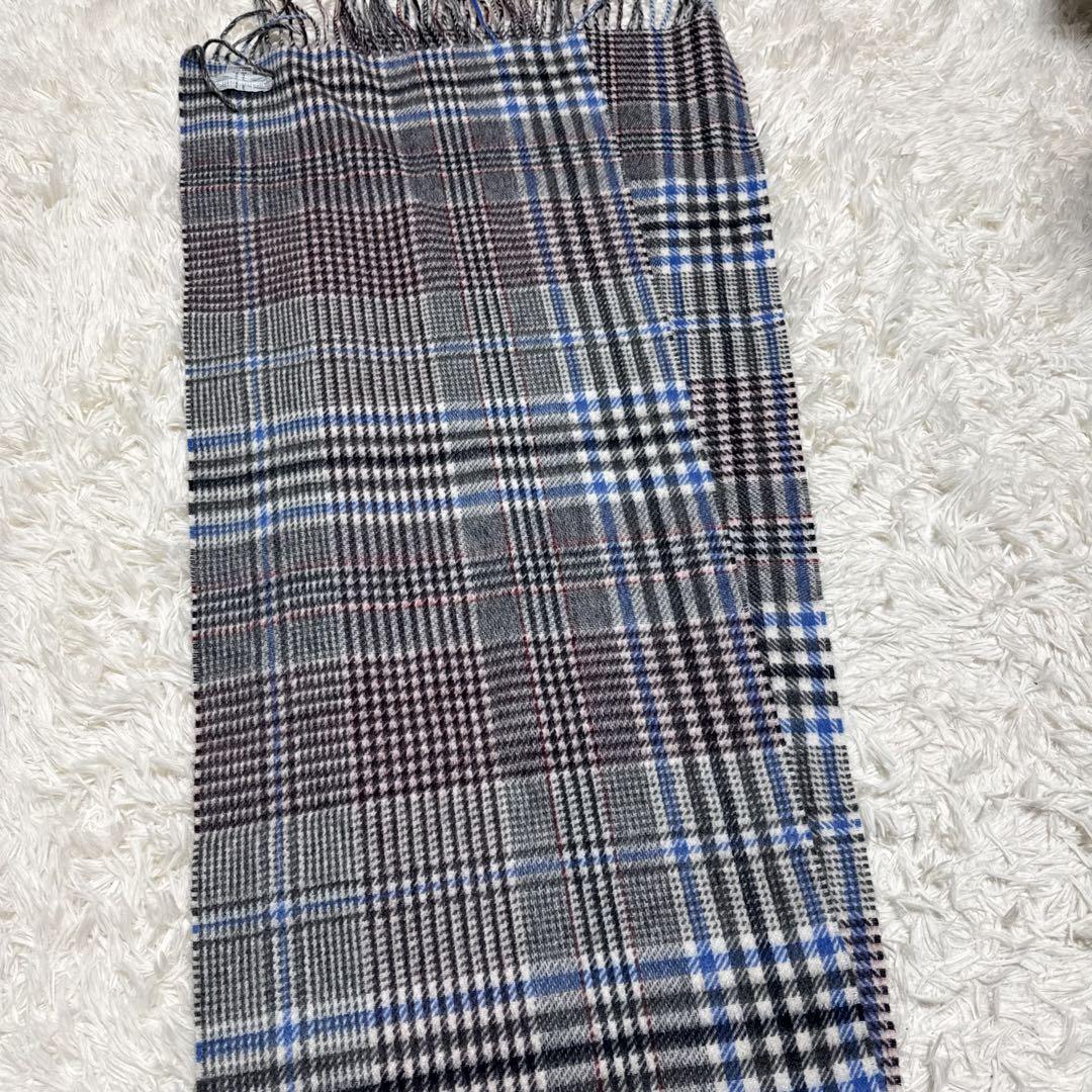 現行タグ！ 極美品✨ ジョシュアエリス カシミヤ100% マフラー チェック