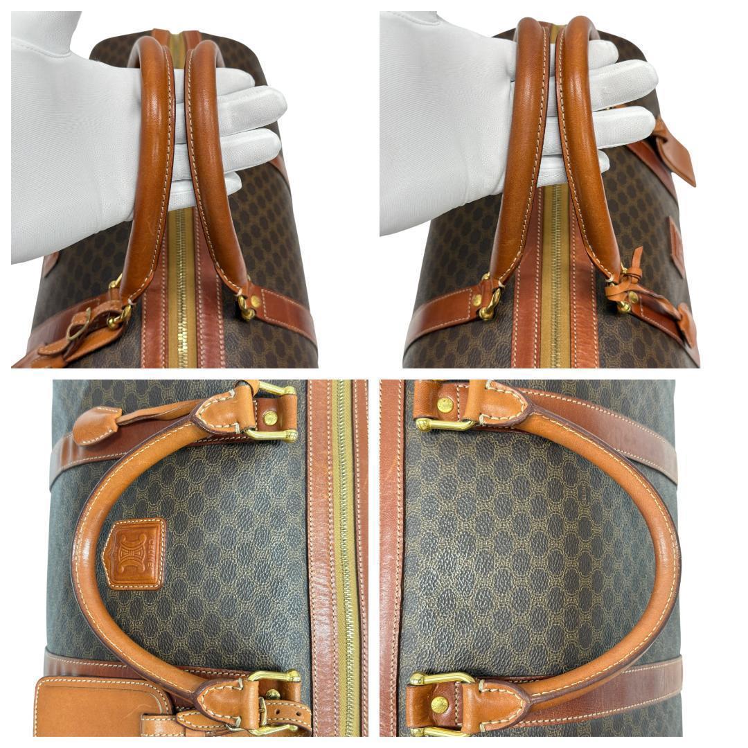 CELINE オールドセリーヌ ボストンバッグ マカダム トリオンフ 大容量